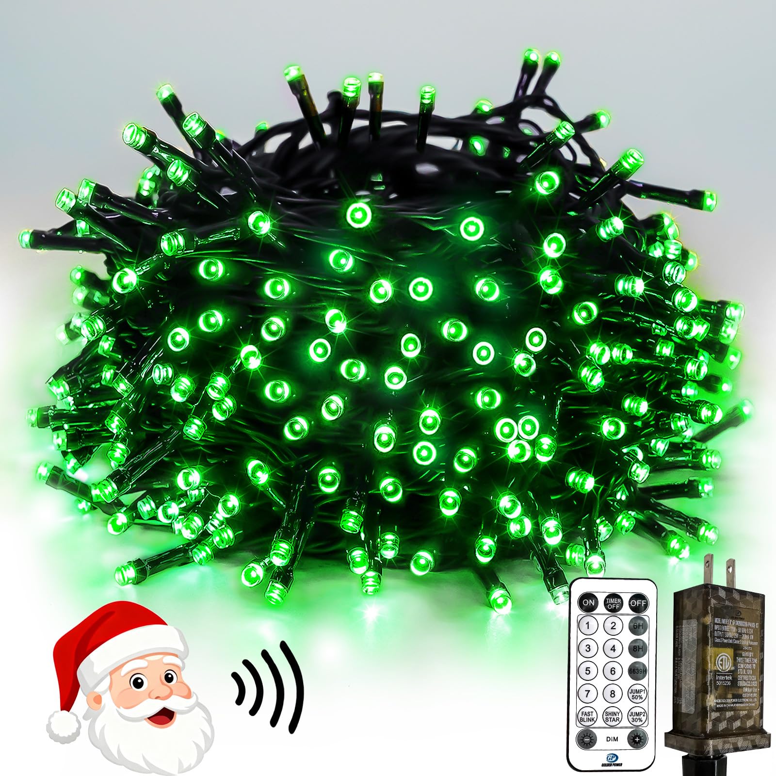 Smart Color Changing Christmas Lights with Remote & APP, 109FT 300 LED RGB Dimmable Christmas String Lights, Waterproof Fairy Twinkle Light for Indoor Outdoor Xmas Tree Wedding Holiday Decorations